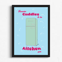 Image 2 of Cuddles In The Kitchen Print
