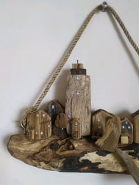 Image 3 of Driftwood Houses Lighthouse Whale ( sea , sea , island )
