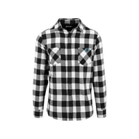 Image 3 of Setup® Cromford Flannel Checked Shirt in Black and White