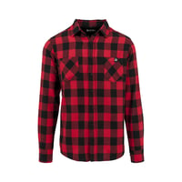 Image 2 of Setup® Cromford Flannel Checked Shirt in Red and Black