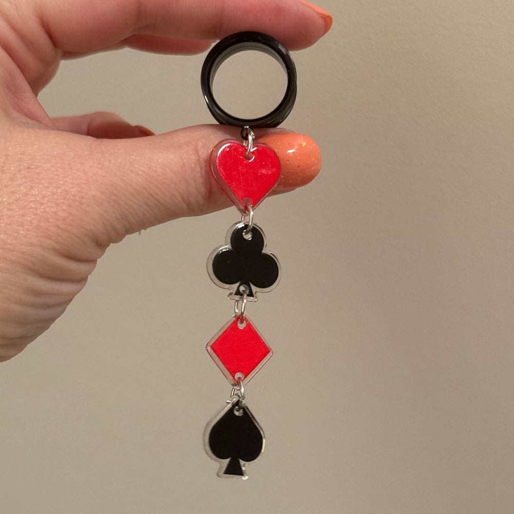 Image of Lady Luck Tunnel Dangles (sizes 2g-2")