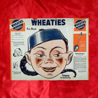 Image 1 of Fooyung (The Rickshaw Boy) - Wheaties Cereal mask (1940s-50s) - backside