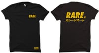 Image 1 of Rare Garage Auto Shop T-Shirt with Yellow Logo 