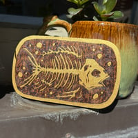 Fishbones - Original Woodburnt plaque