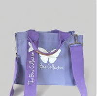 Image 2 of Signature Canvas Tote Bag Crossbody (purple)