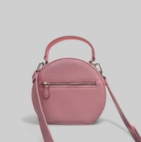 Image 2 of Signature Leather Drum Bag (Pink)
