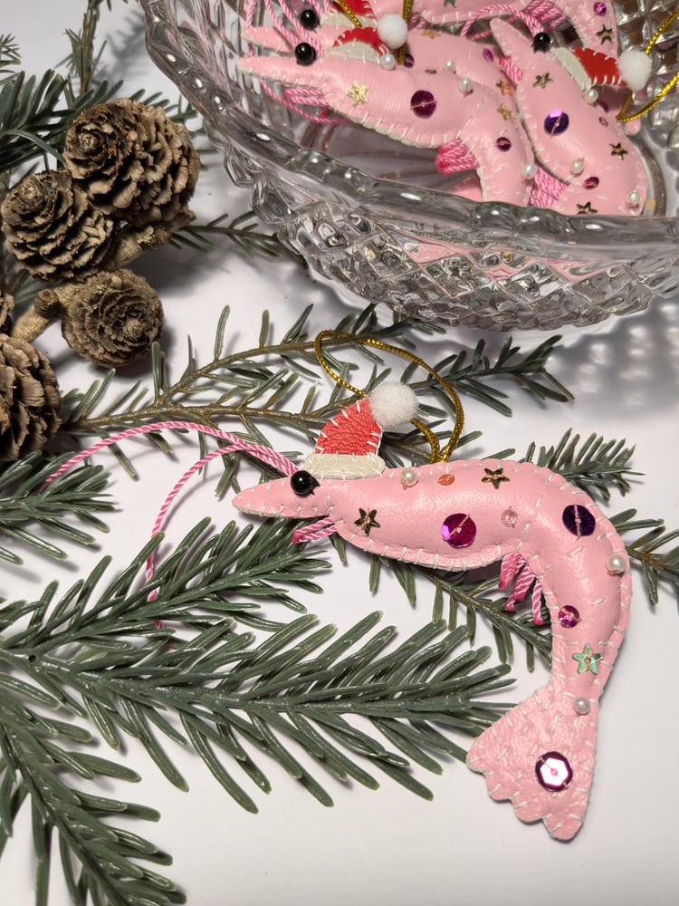 Image of King Prawn Santa Christmas Tree Decoration