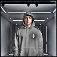Image 1 of Felpa Cap Chiuso Unisex - Militia senza tempo (UR131)