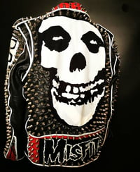 Image 2 of MISFITS CUSTOM PUNK BIKER JACKET