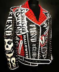 Image 5 of MISFITS CUSTOM PUNK BIKER JACKET