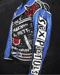 Image 7 of SEX PISTOLS CUSTOM PUNK BIKER JACKET