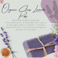 Organic Citrus Lavender Rose Bar