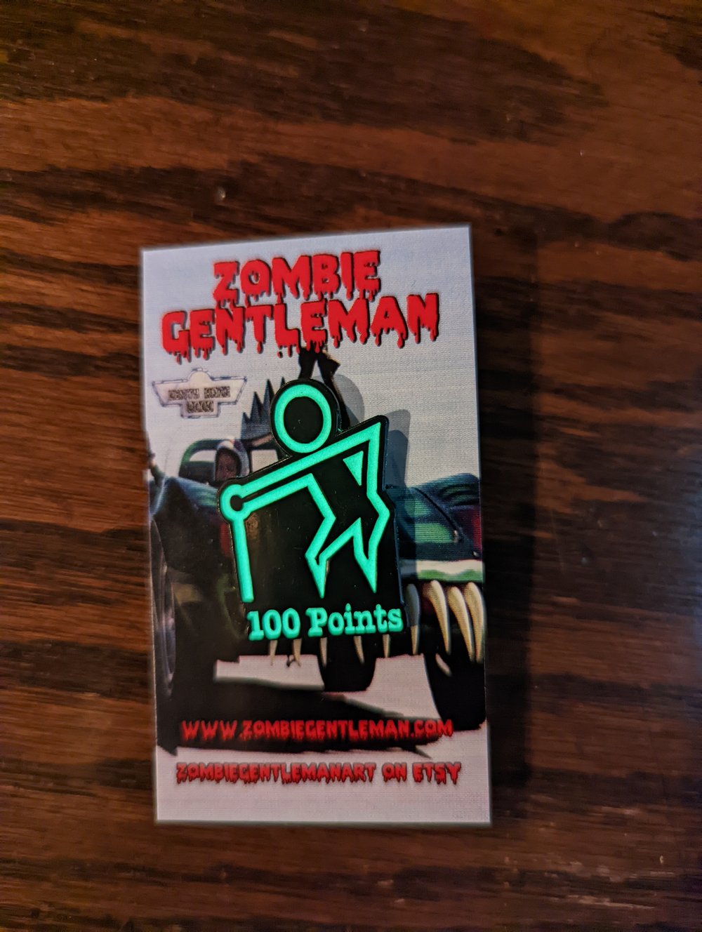 Death Race 2000 Points Enamel Pin Glow in the Dark