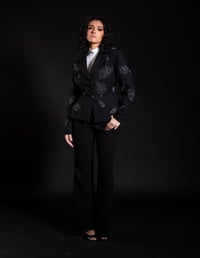 Image 2 of Floral Baste Stitch Suit Jacket