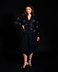 Image 4 of Floral Baste Stitch Suit Jacket