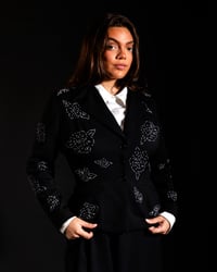 Image 5 of Floral Baste Stitch Suit Jacket