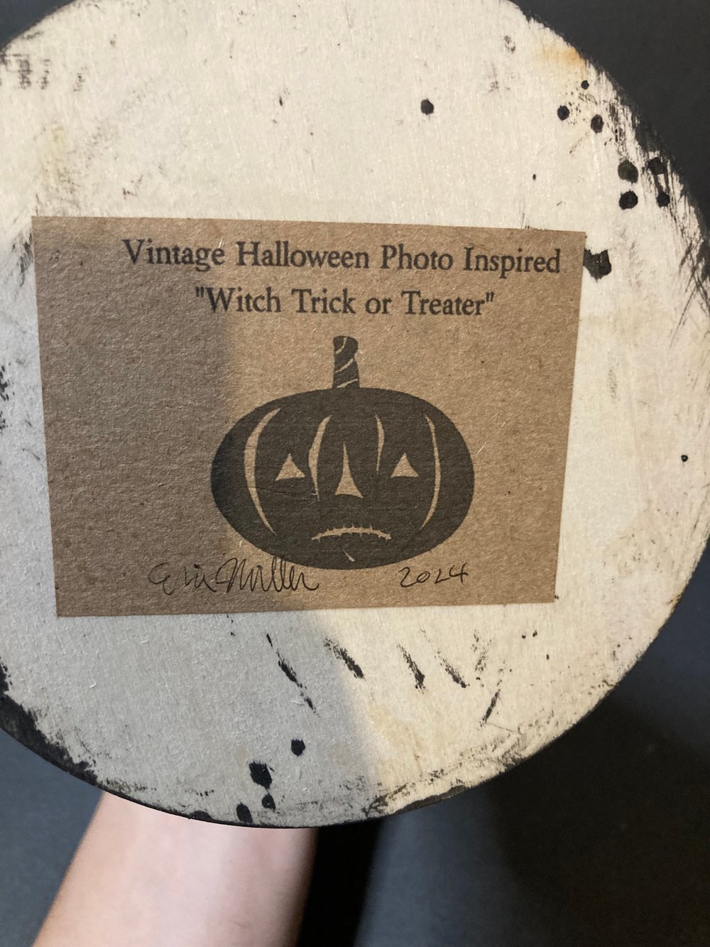 Vintage Halloween Inspired Witch Trick Or Treater