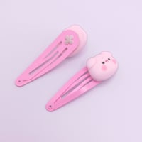 Image 5 of Cute Piggy Hair Clips 2pc set