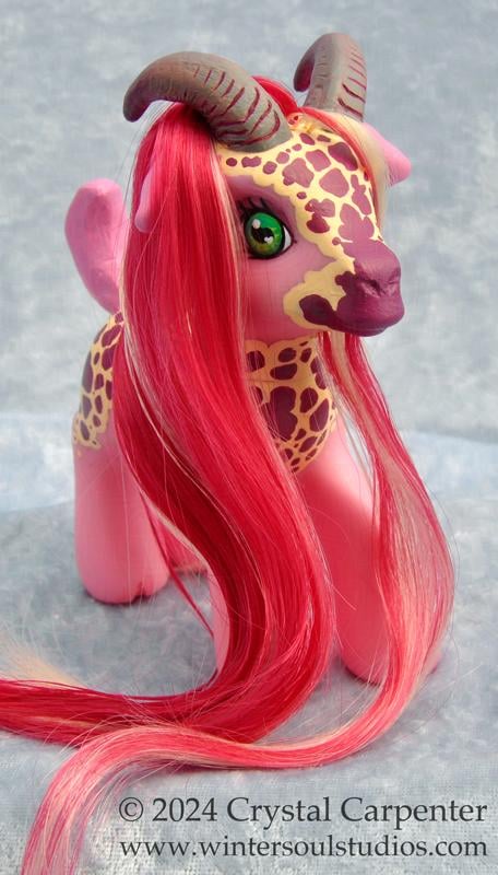 Image of Foxglove Fae the GoatPony - Custom MLP