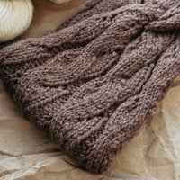 Image 2 of Alpaca and Merino Hand Knitted Headband