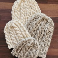 Image 3 of Hand Knitted Cable Beanies