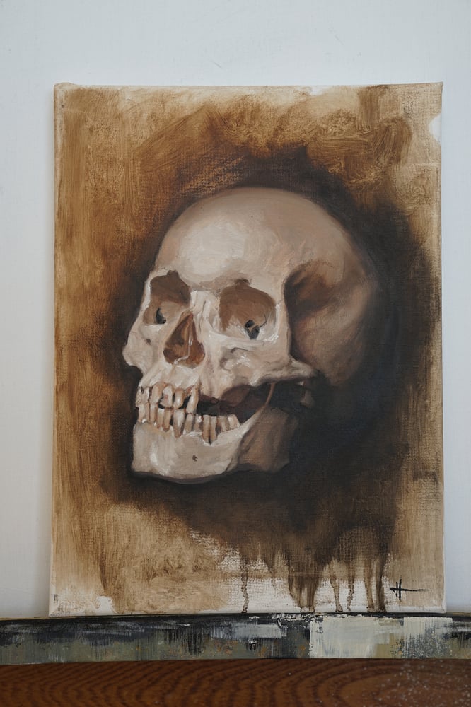 Image of 'Skull Study' Original 