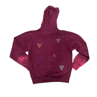 Image 2 of Currency Crew BHM Hoodie Maroon 