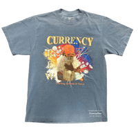 Image 1 of Currency Crew x RMG Money Hug Tee Blue