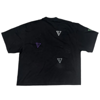 Image 2 of Currency Crew BhM Drop Sleeve Tee Black 