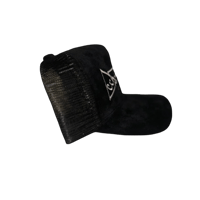 Image 2 of Currency Crew 4 Stacks Velour Trucker Hat Black