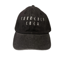 Image 1 of Currency Crew “Original” Logo Dad Cap Black Denim