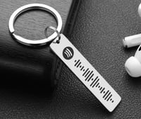 Silver Strike-A-Chord Keychain