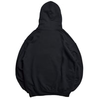 Image 2 of white pony around the fur hoodie (front graphic)