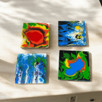 Pour Paint Wood Canvas