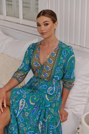 Image of Ventura Print Tessa Maxi Dress. By JAASE 