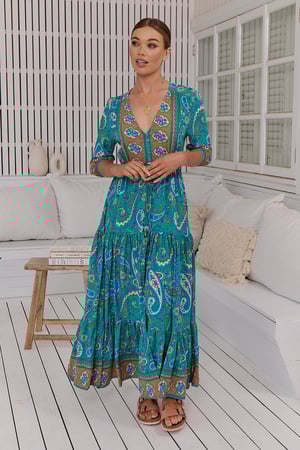 Image of Ventura Print Tessa Maxi Dress. By JAASE 