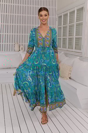 Image of Ventura Print Tessa Maxi Dress. By JAASE 