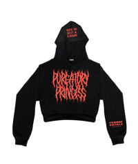 Image 1 of PURGATORY PRINCESS CROPPED HOODIE