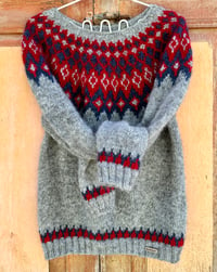 Image 5 of Pangur Ban - Icelandic wool sweater - Grey - Ready to ship