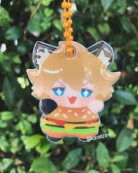 Image 1 of hambuger hyena charm 