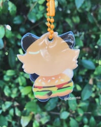 Image 2 of hambuger hyena charm 