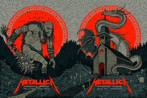 Image of Metallica "Copenhagen" 2024 Tour Set (2 prints) 