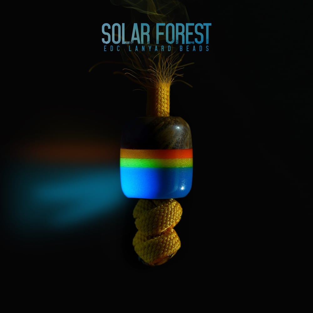 Solar Forest EDC lanyard beads (GLOW)