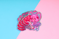 Image 1 of Lola Lovely Clown Vtuber HOLO & Glittery Sticker or Laptop Decal