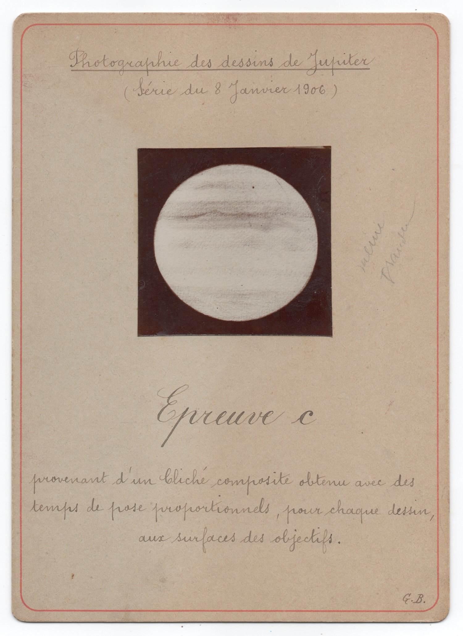 Image of G.B.: "Dessins de Jupiter, France ca. 1906