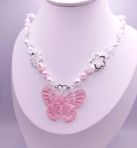 Image 6 of Pink Butterfly Fairy Necklace