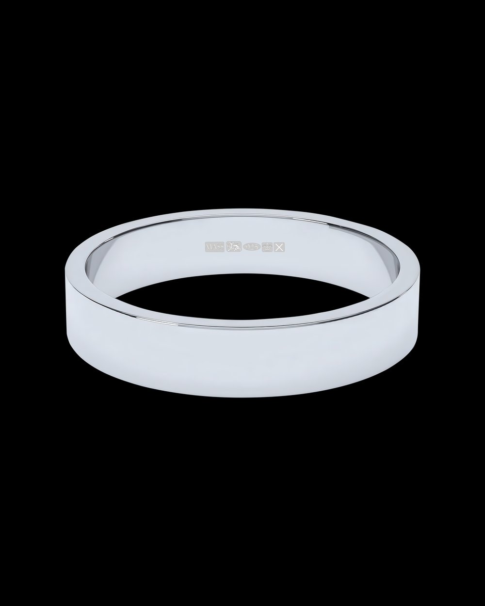 Image of 4MM FLAT WEDDING BAND 