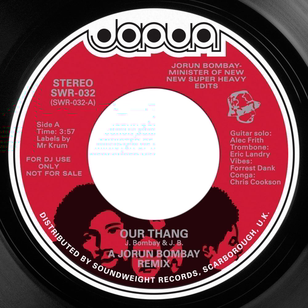 Image of Jorun Bombay - Our Thang / Phungry - Black (Red Label)