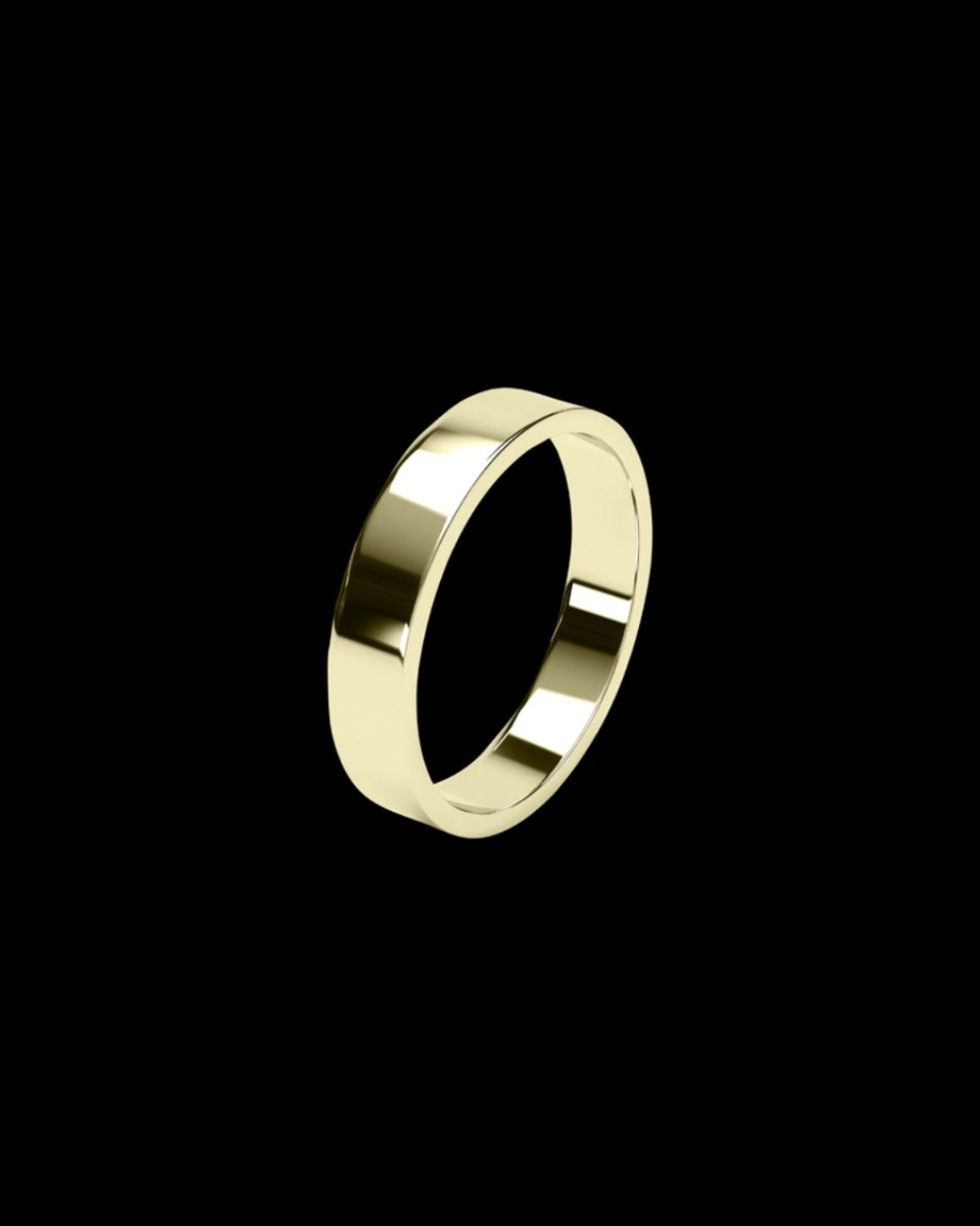 Image of 4MM FLAT WEDDING BAND 