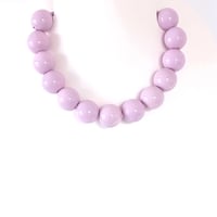 Beaded necklace_lilac